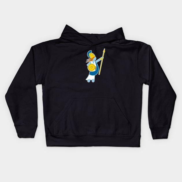 Simple Gods - Athena Kids Hoodie by DoctorDestructoDome